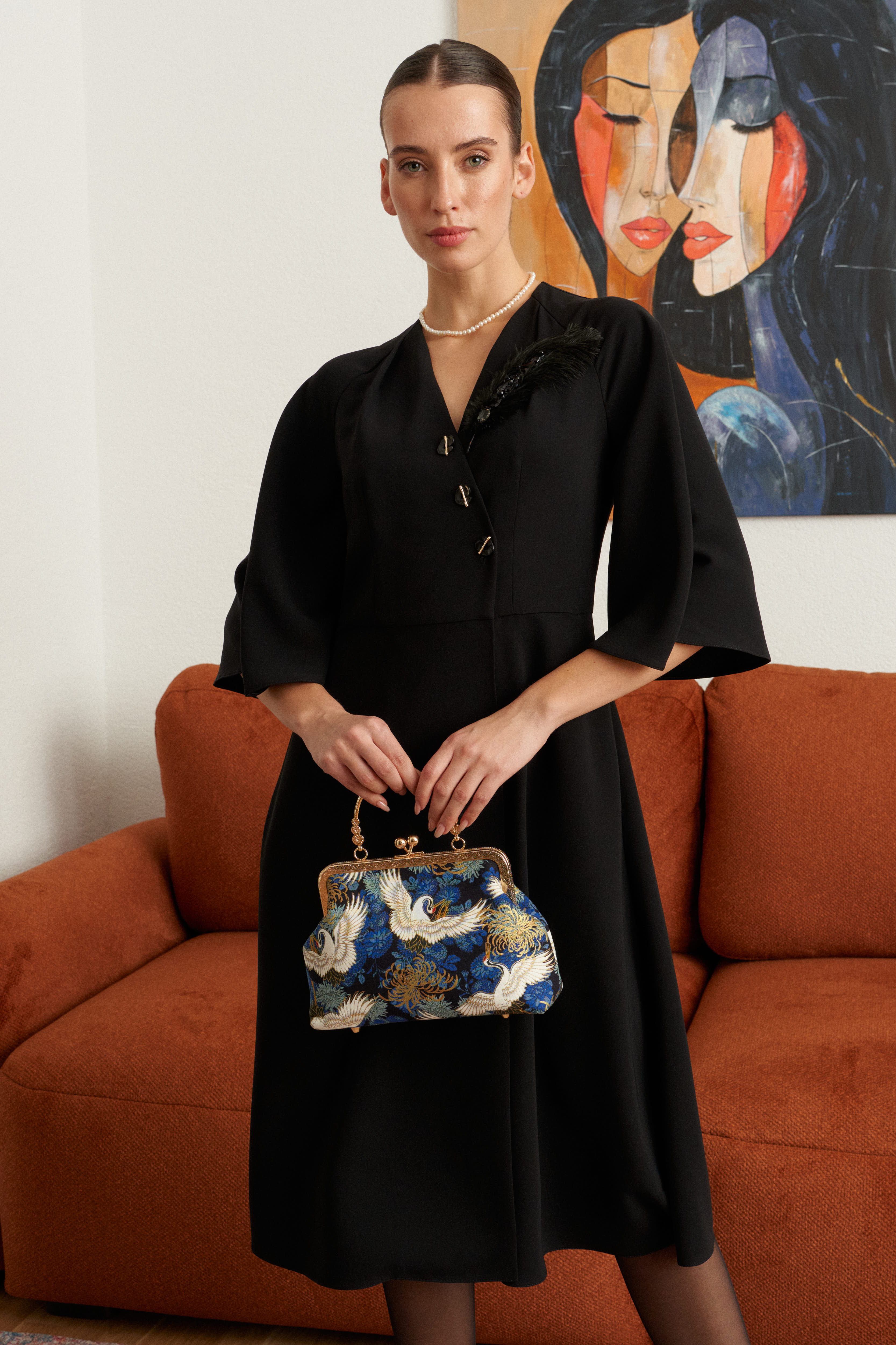 Платье  полуприлегающего силуэта Solange